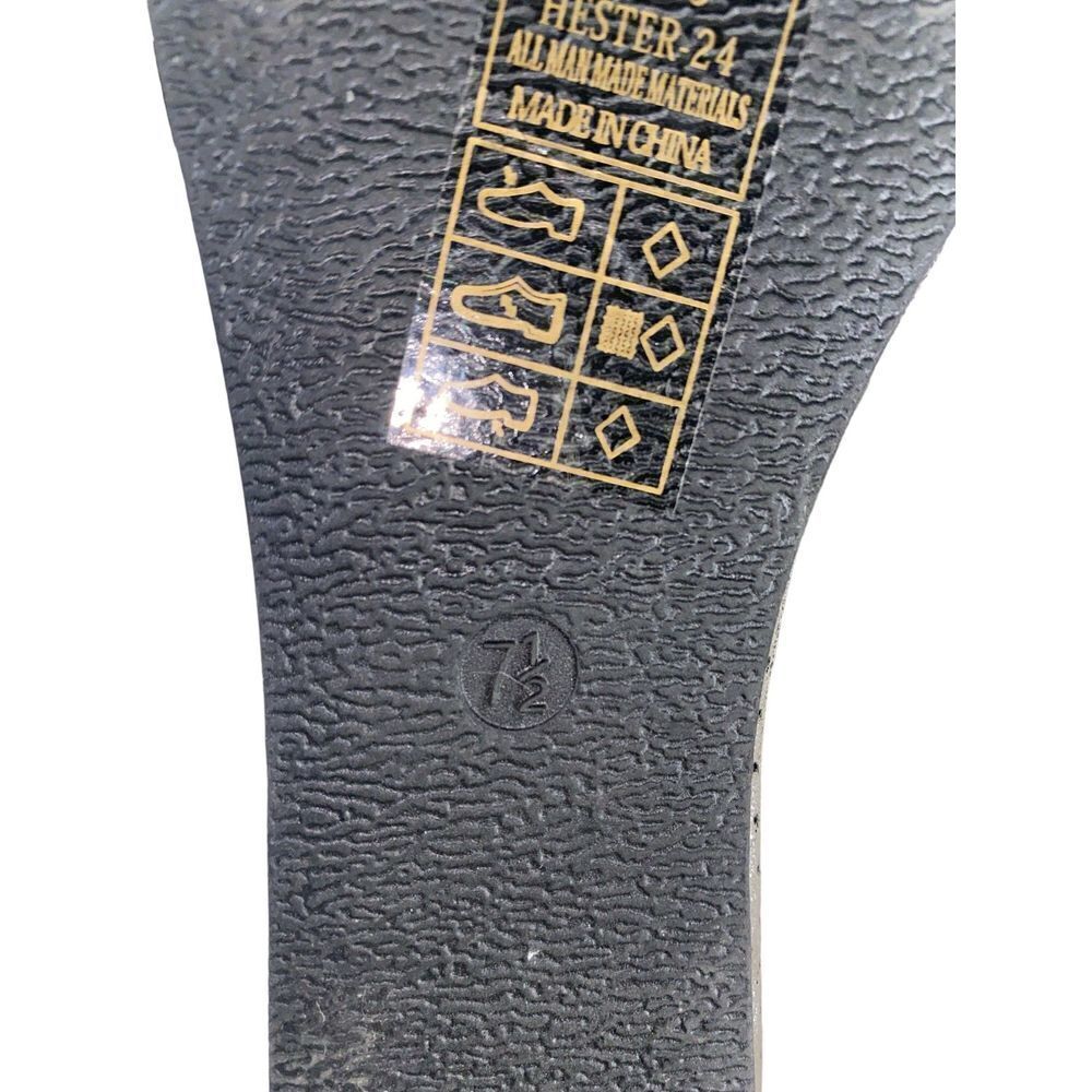 Pierre Dumas Platform Slide Sandal‎ Metallic Silver Size 7.5 Womens - Picture 3 of 7